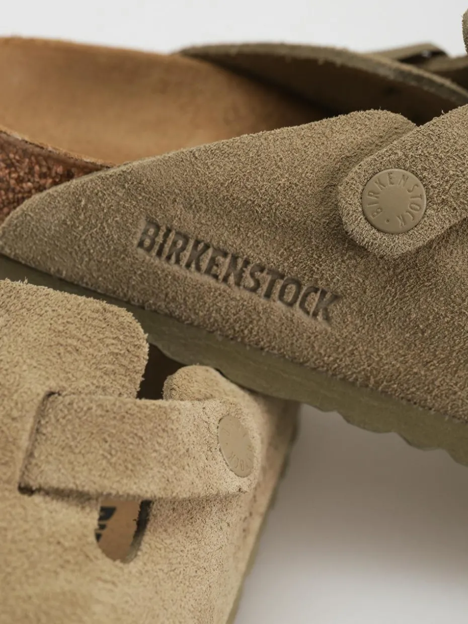 Birkenstock Boston Suede Leather Narrow Wmn Flip Flops