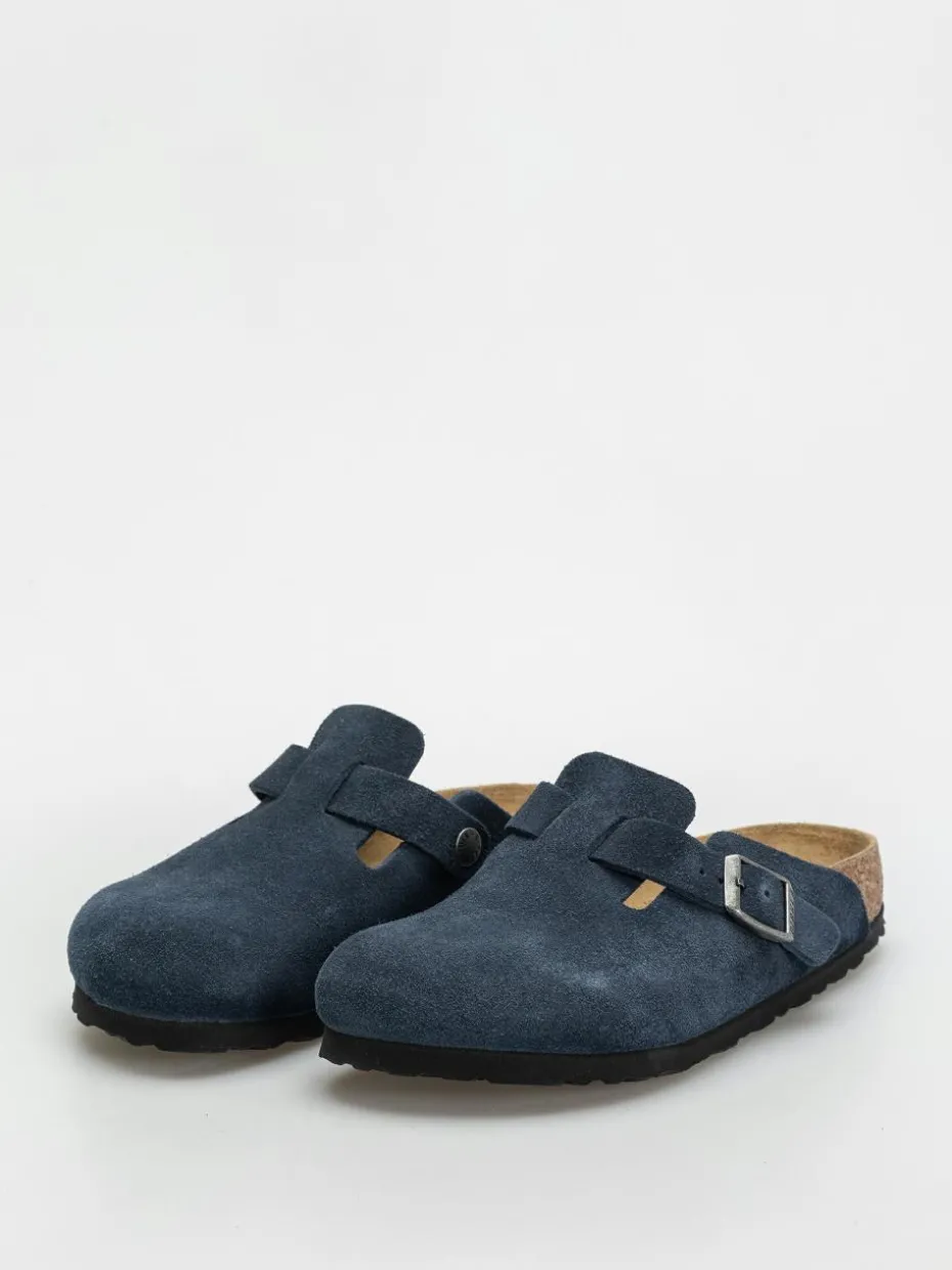 Birkenstock Boston Suede Leather Narrow Wmn Flip Flops