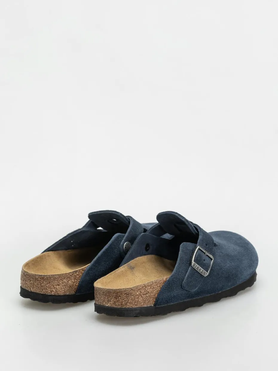 Birkenstock Boston Suede Leather Narrow Wmn Flip Flops