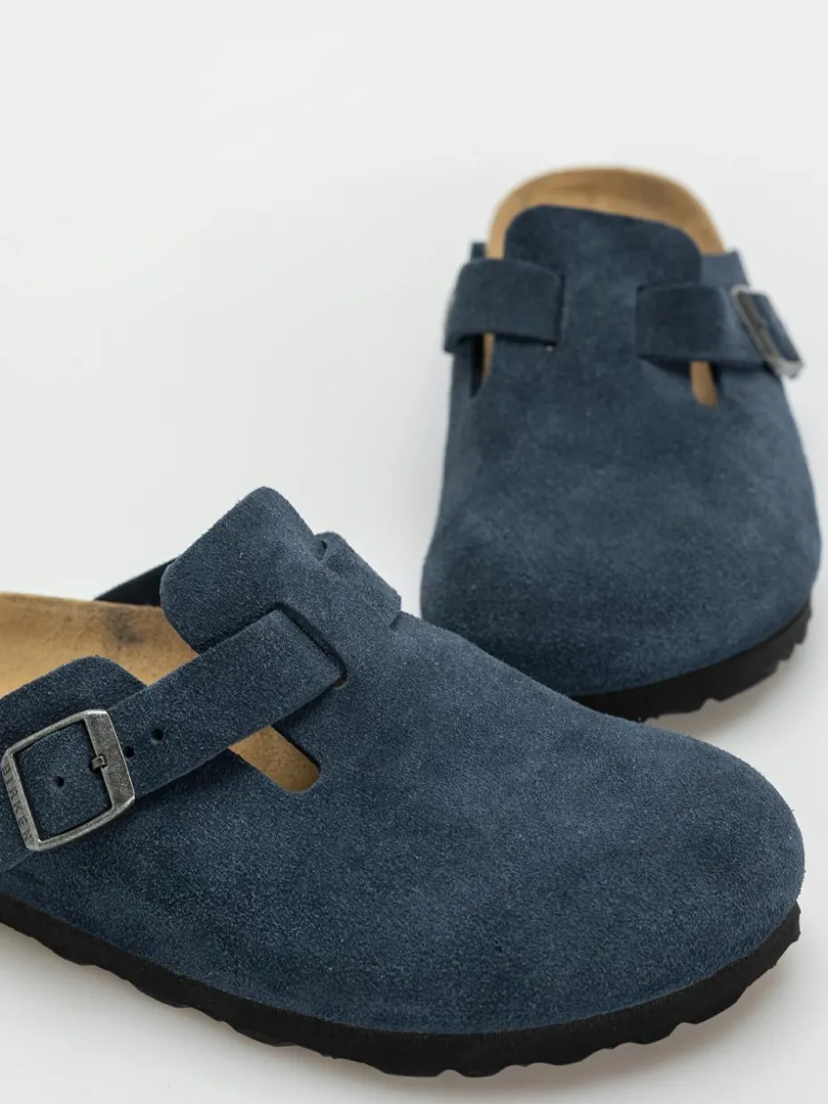 Birkenstock Boston Suede Leather Narrow Wmn Flip Flops