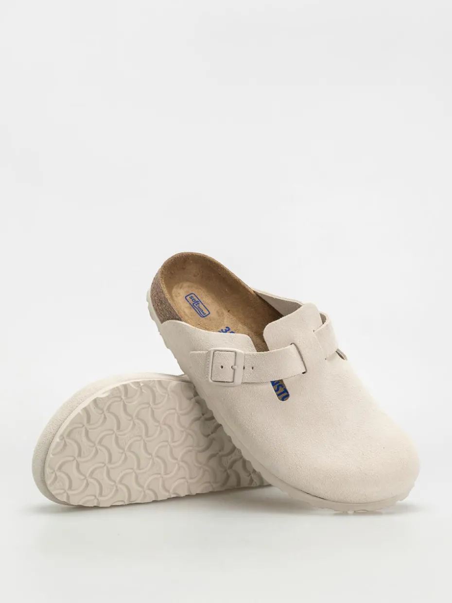 Birkenstock Boston Suede Leather Narrow Wmn Flip Flops