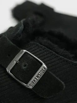 Birkenstock Boston VL Fell Suede Leather Fur Narrow Wmn Flip Flops