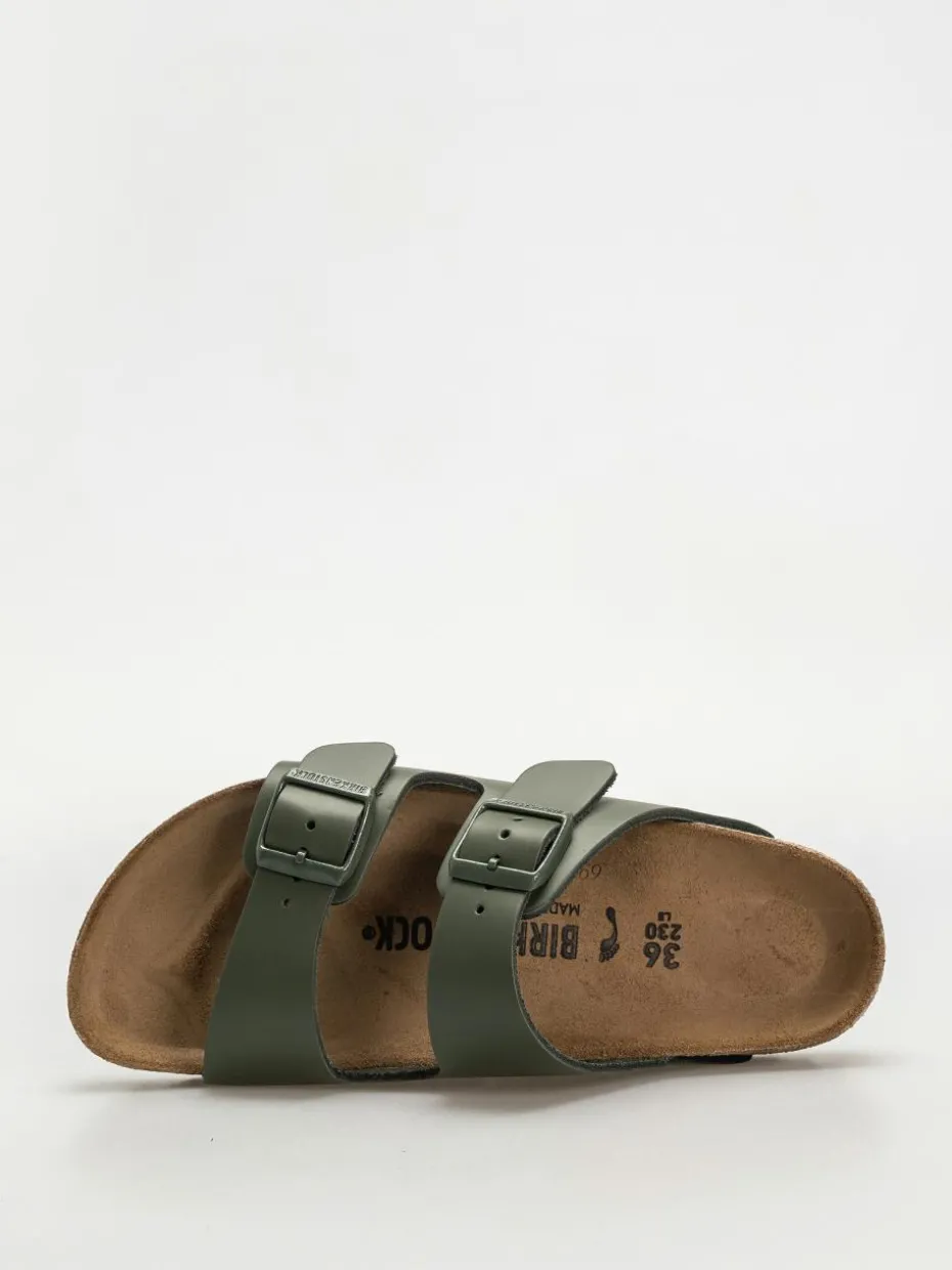 Birkenstock Flip Flops Arizona Natural Leather Narrow Wmn