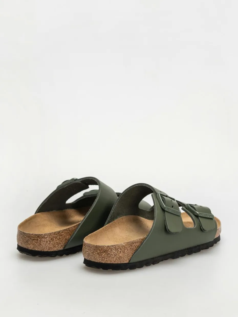 Birkenstock Flip Flops Arizona Natural Leather Narrow Wmn