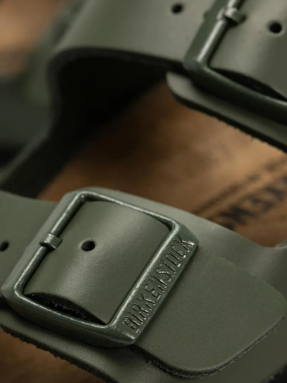 Birkenstock Flip Flops Arizona Natural Leather Narrow Wmn