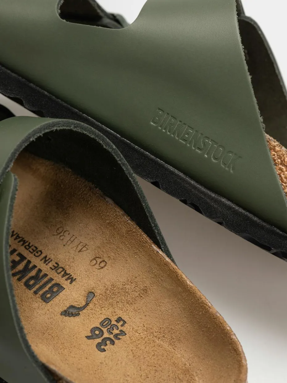 Birkenstock Flip Flops Arizona Natural Leather Narrow Wmn