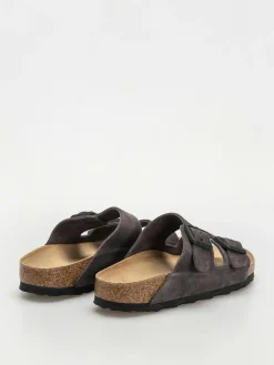 Birkenstock Flip Flops Arizona Suede Leather Narrow Wmn