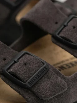 Birkenstock Flip Flops Arizona Suede Leather Narrow Wmn