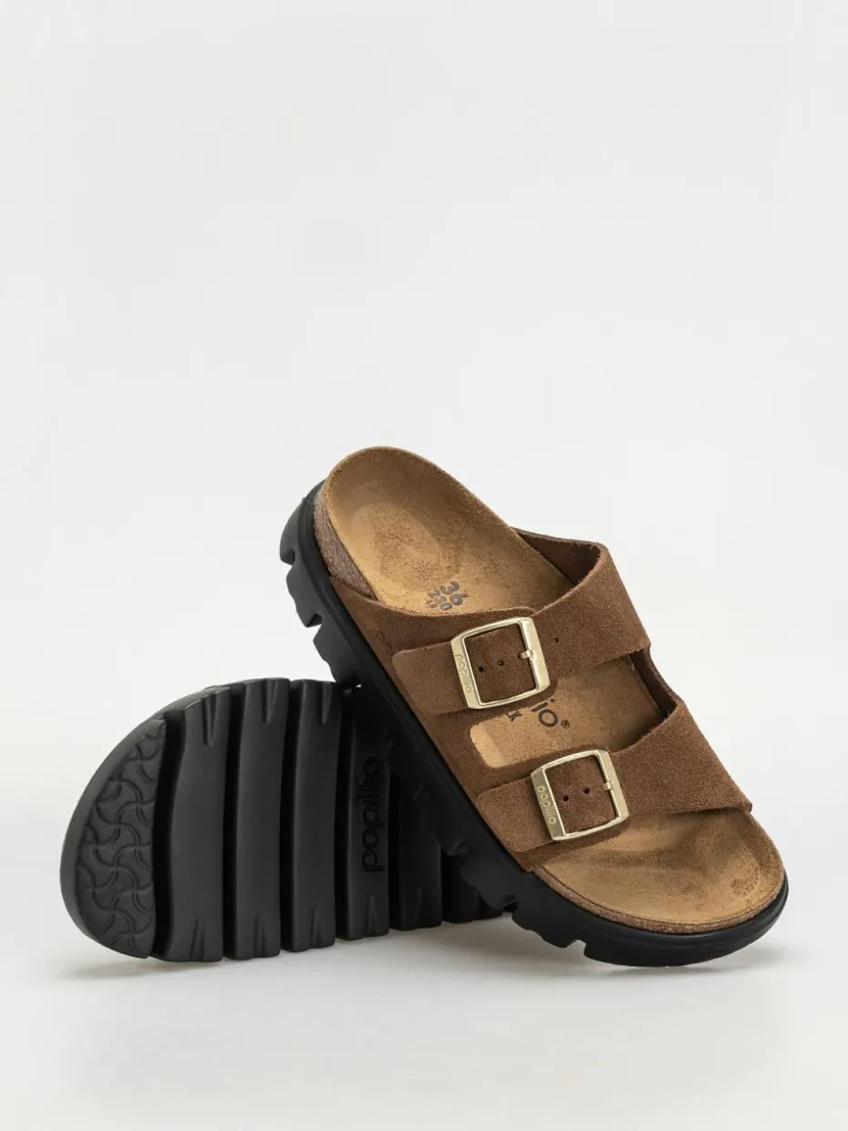 Birkenstock Flip Flops Arizona Chunky Suede Narrow Wmn