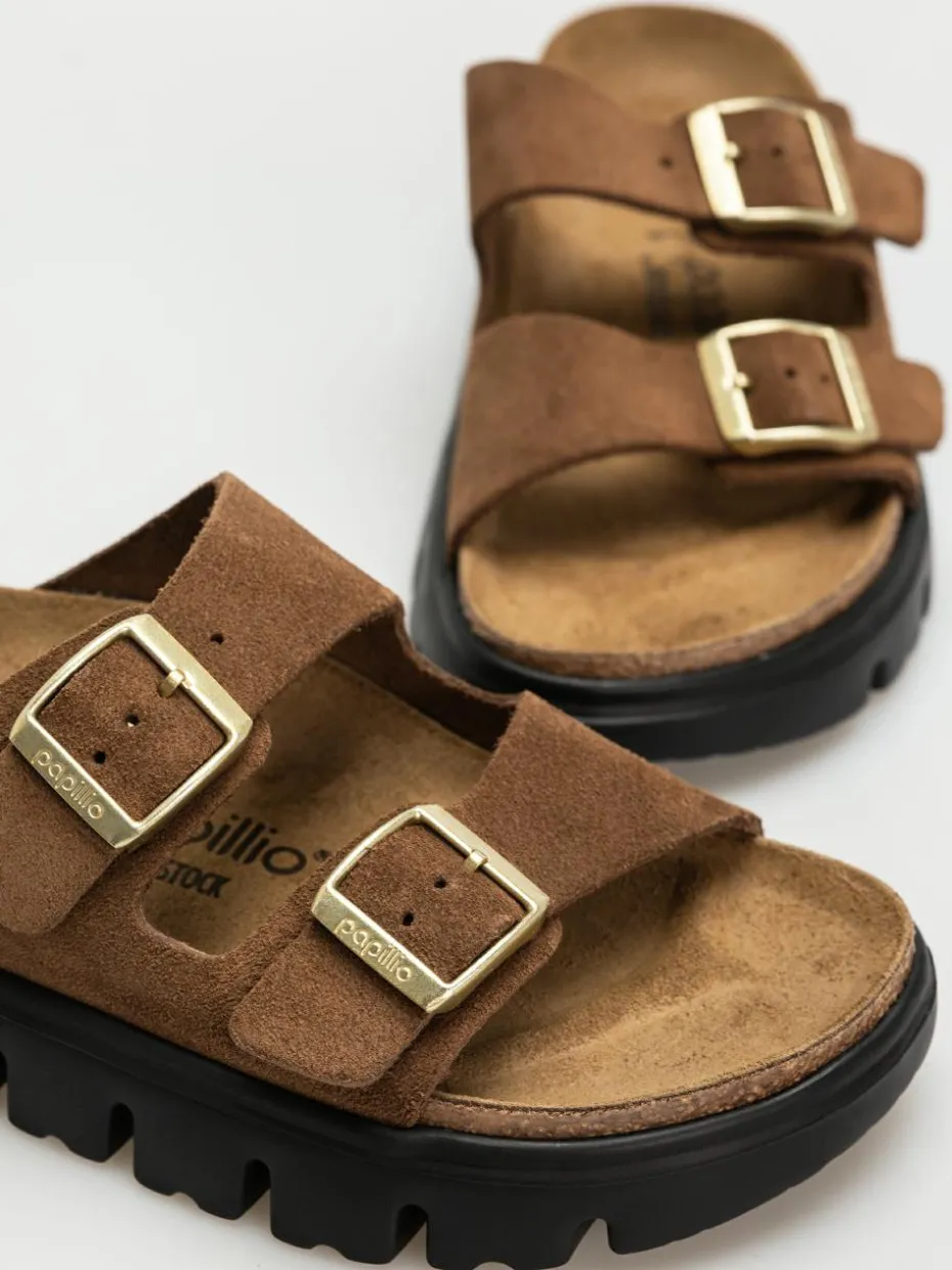 Birkenstock Flip Flops Arizona Chunky Suede Narrow Wmn