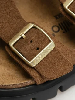 Birkenstock Flip Flops Arizona Chunky Suede Narrow Wmn