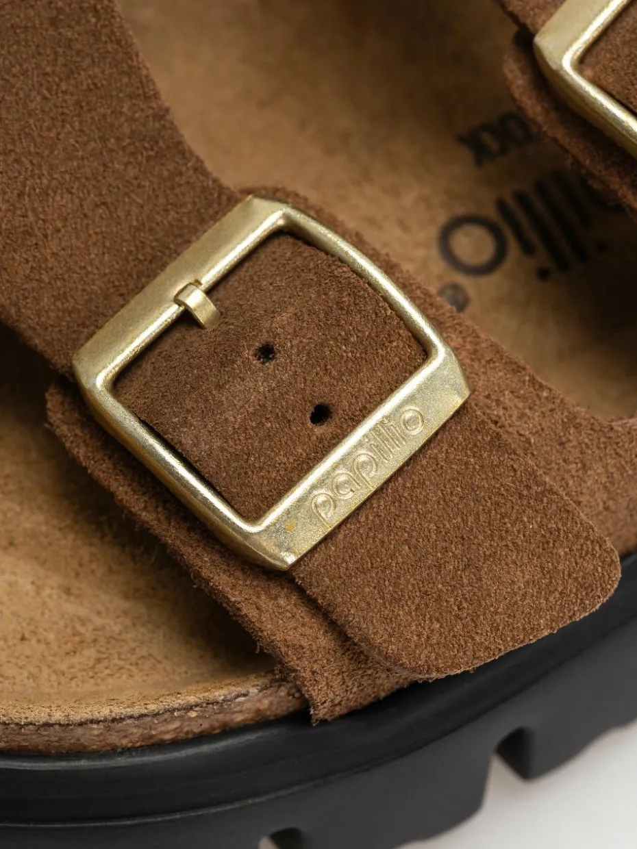 Birkenstock Flip Flops Arizona Chunky Suede Narrow Wmn