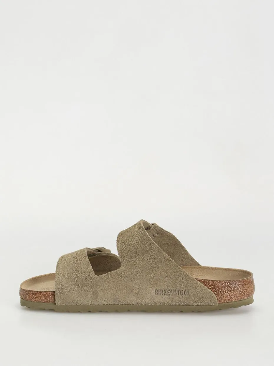 Birkenstock Flip Flops Arizona Suede Leather Regular