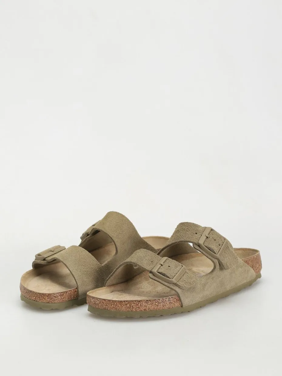 Birkenstock Flip Flops Arizona Suede Leather Regular