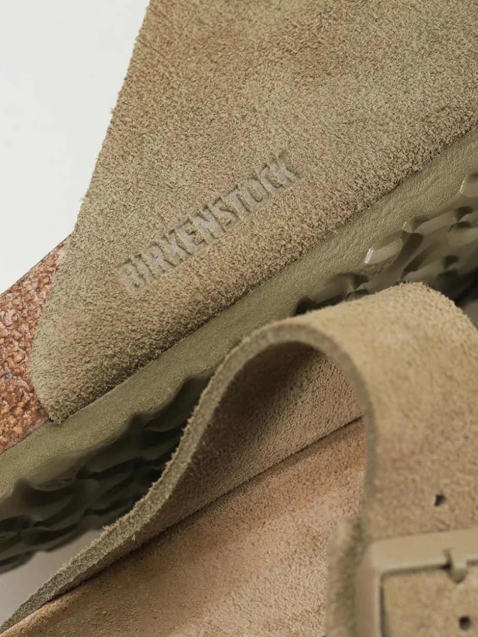 Birkenstock Flip Flops Arizona Suede Leather Regular