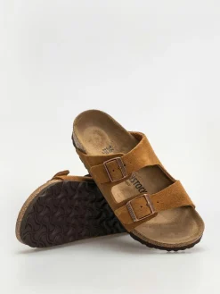 Birkenstock Flip Flops Arizona Suede Leather Narrow Wmn