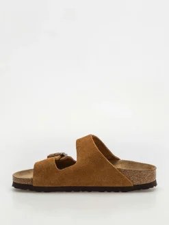 Birkenstock Flip Flops Arizona Suede Leather Narrow Wmn