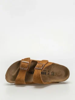 Birkenstock Flip Flops Arizona Suede Leather Narrow Wmn