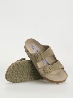 Birkenstock Flip Flops Arizona Suede Leather Narrow Wmn