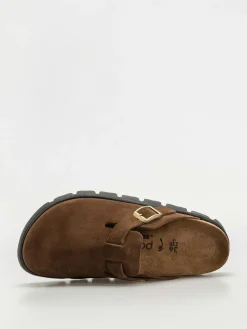 Birkenstock Flip Flops Boston Chunky Suede Narrow Wmn