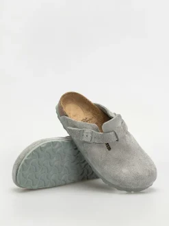 Birkenstock Flip Flops Boston Suede Leather Narrow Wmn