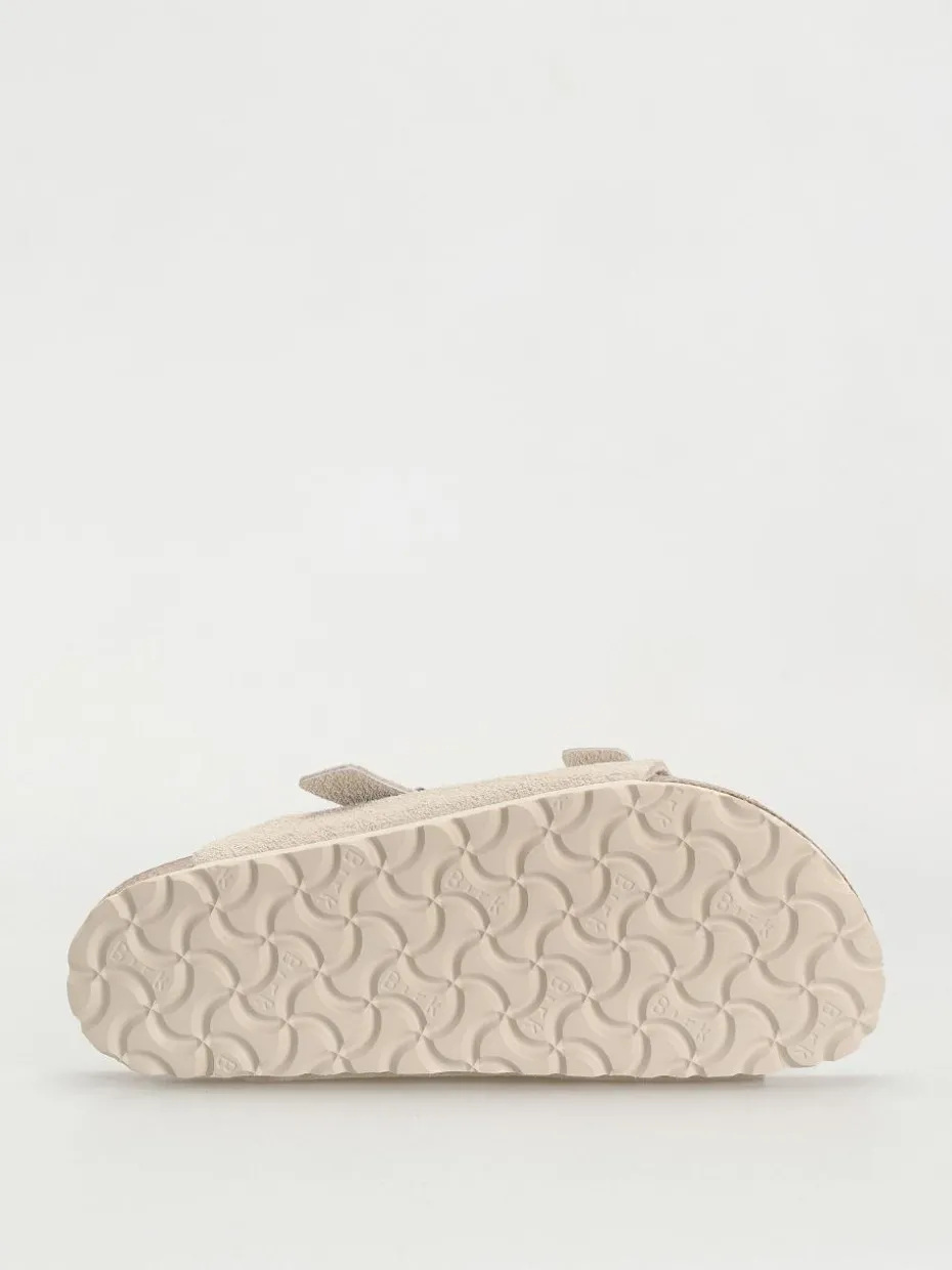 Birkenstock Flip Flops Zurich Suede Leather Narrow Wmn