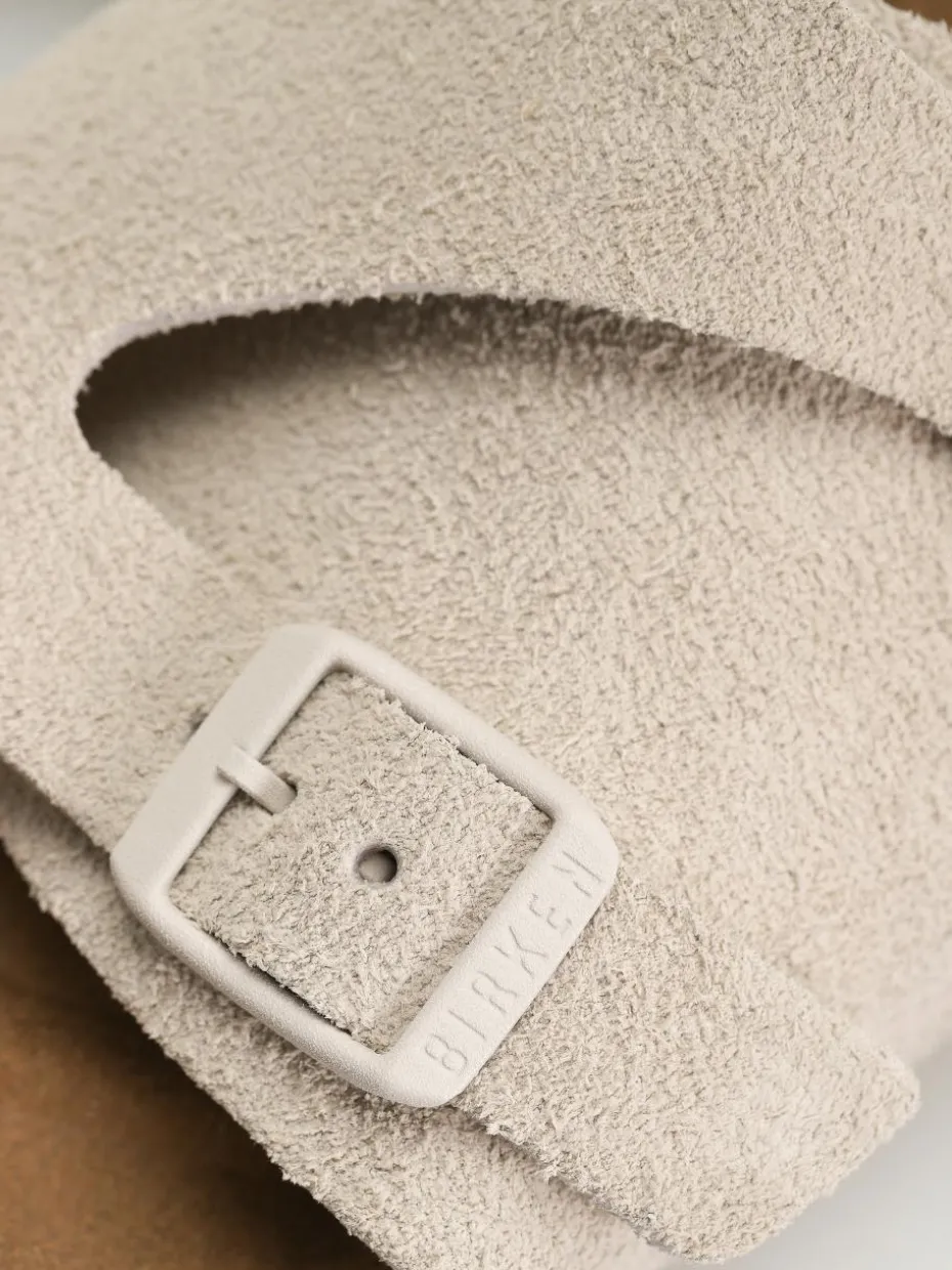 Birkenstock Flip Flops Zurich Suede Leather Narrow Wmn