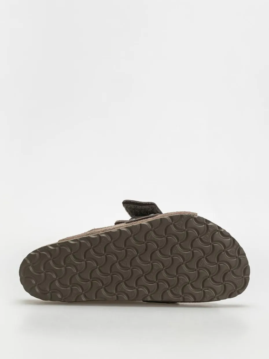 Birkenstock Kyoto Nubuck Suede Leather Regular Flip Flops