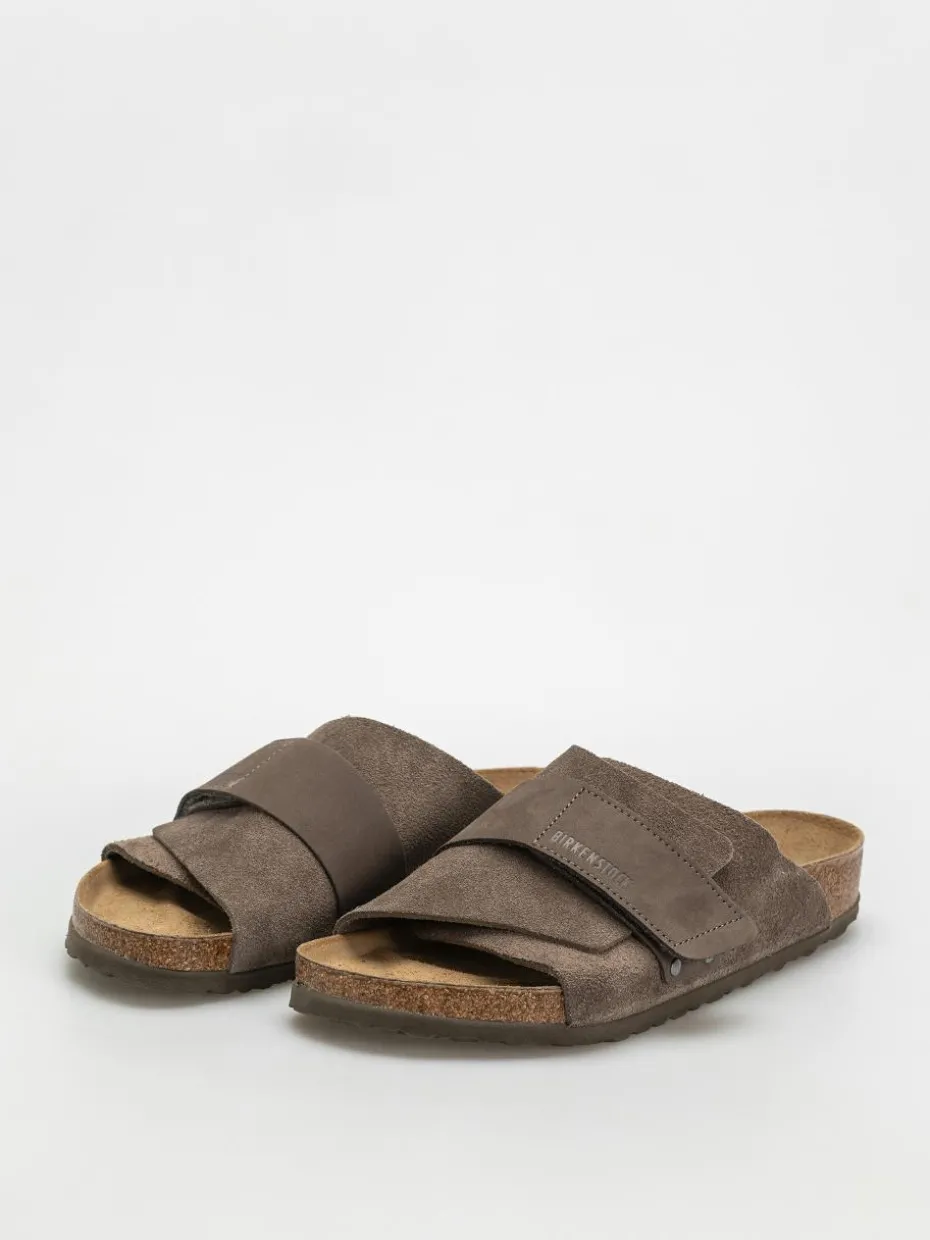 Birkenstock Kyoto Nubuck Suede Leather Regular Flip Flops