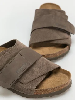 Birkenstock Kyoto Nubuck Suede Leather Regular Flip Flops
