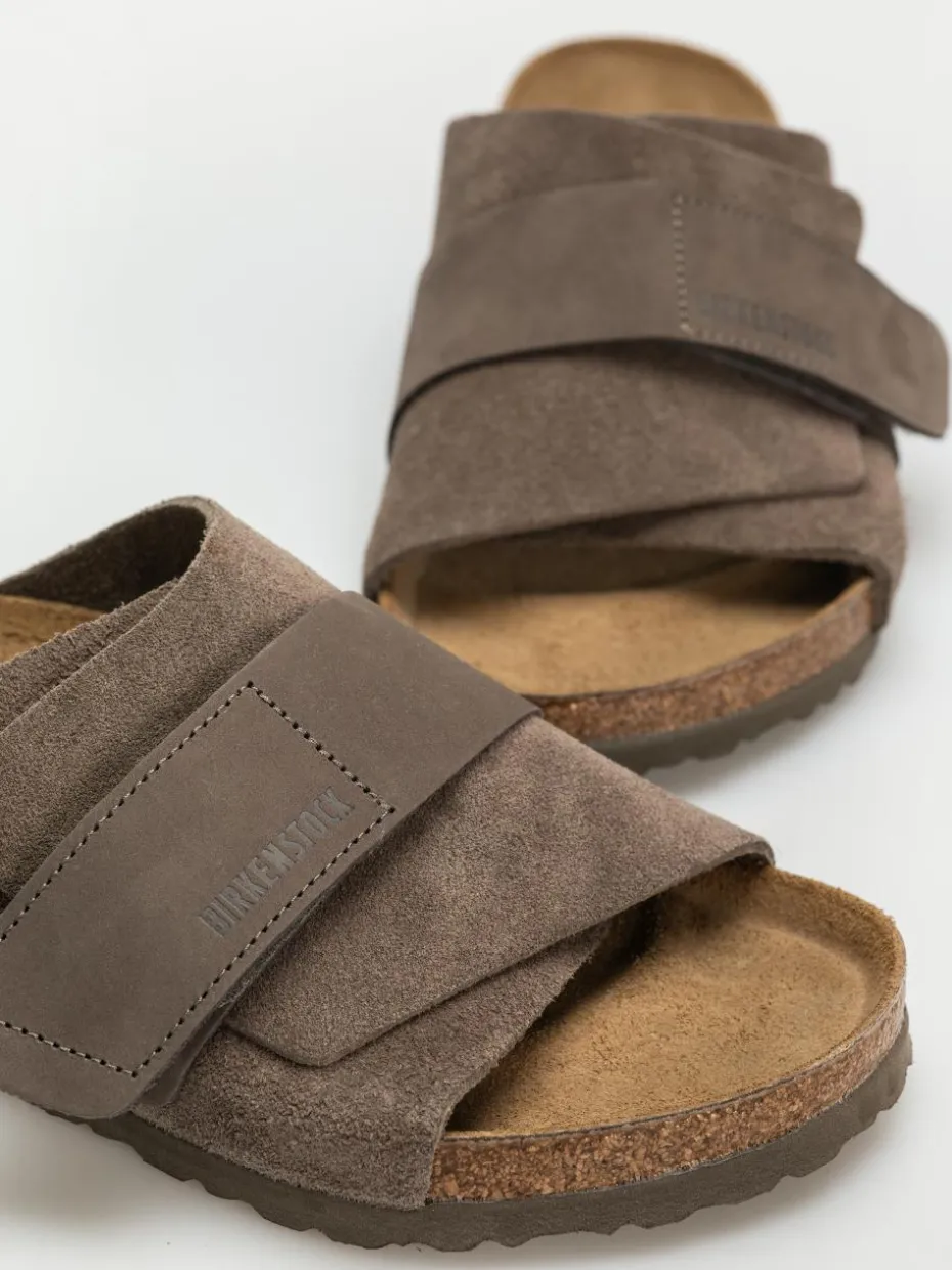Birkenstock Kyoto Nubuck Suede Leather Regular Flip Flops