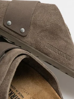 Birkenstock Kyoto Nubuck Suede Leather Regular Flip Flops