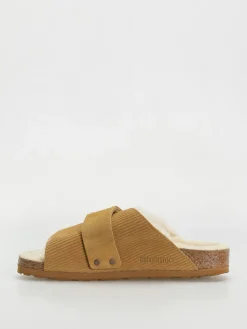 Birkenstock Kyoto Shearling Suede Leather Fur Narrow Wmn Flip Flops