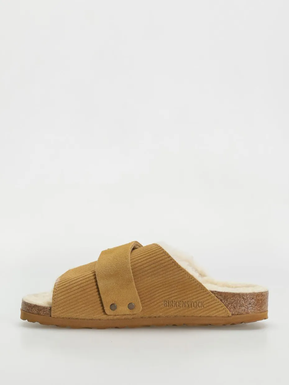 Birkenstock Kyoto Shearling Suede Leather Fur Narrow Wmn Flip Flops