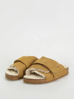 Birkenstock Kyoto Shearling Suede Leather Fur Narrow Wmn Flip Flops