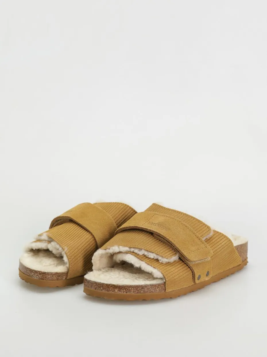 Birkenstock Kyoto Shearling Suede Leather Fur Narrow Wmn Flip Flops