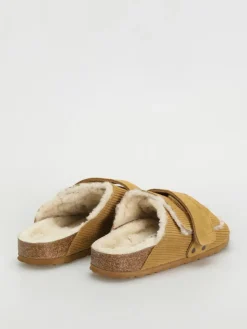 Birkenstock Kyoto Shearling Suede Leather Fur Narrow Wmn Flip Flops