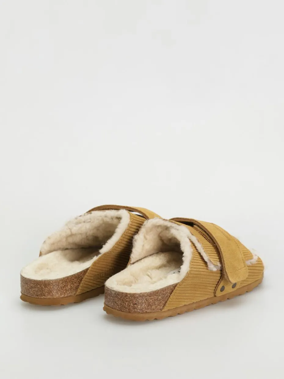 Birkenstock Kyoto Shearling Suede Leather Fur Narrow Wmn Flip Flops