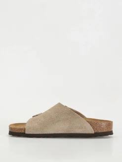 Birkenstock Zürich Suede Leather Narrow Wmn Flip Flops