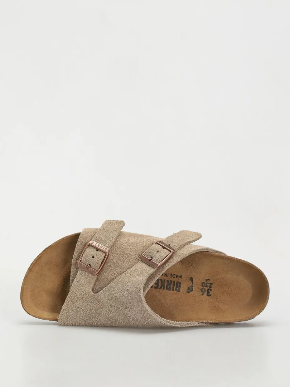 Birkenstock Zürich Suede Leather Narrow Wmn Flip Flops
