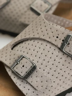 Birkenstock Zurich Suede Embossed Narrow Wmn Flip Flops