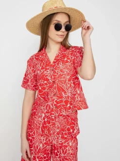 Brixton Indo Linen Hemd Wmn