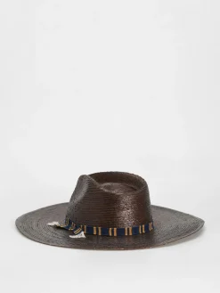 Brixton Leigh Straw Fedora Hut