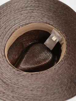 Brixton Leigh Straw Fedora Hut