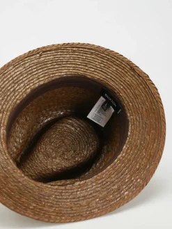 Brixton Messer Straw Fedora Hut