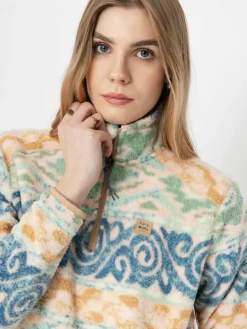 Damen Billabong Boundary Mock 3 Fleece Jacke