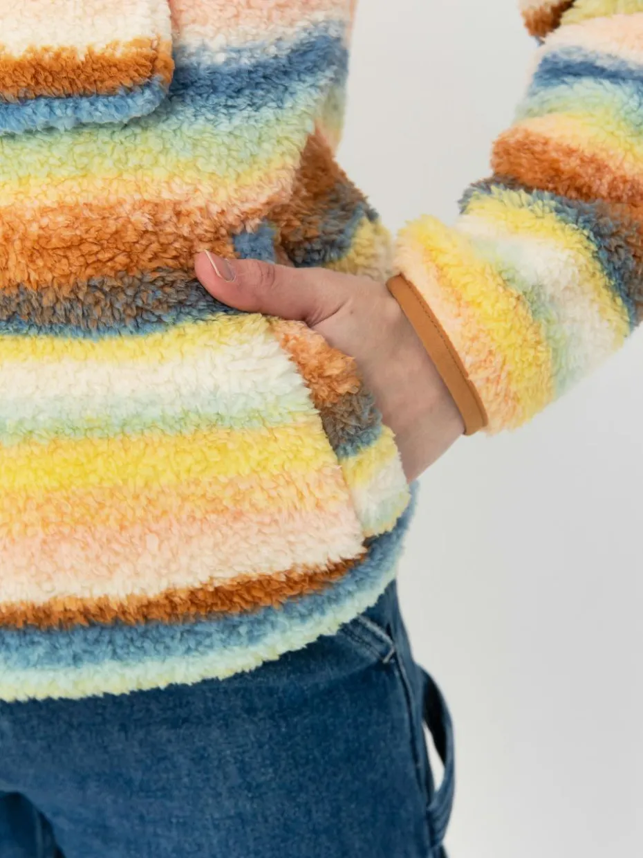 Damen Billabong Switchback Pullover Fleece Jacke