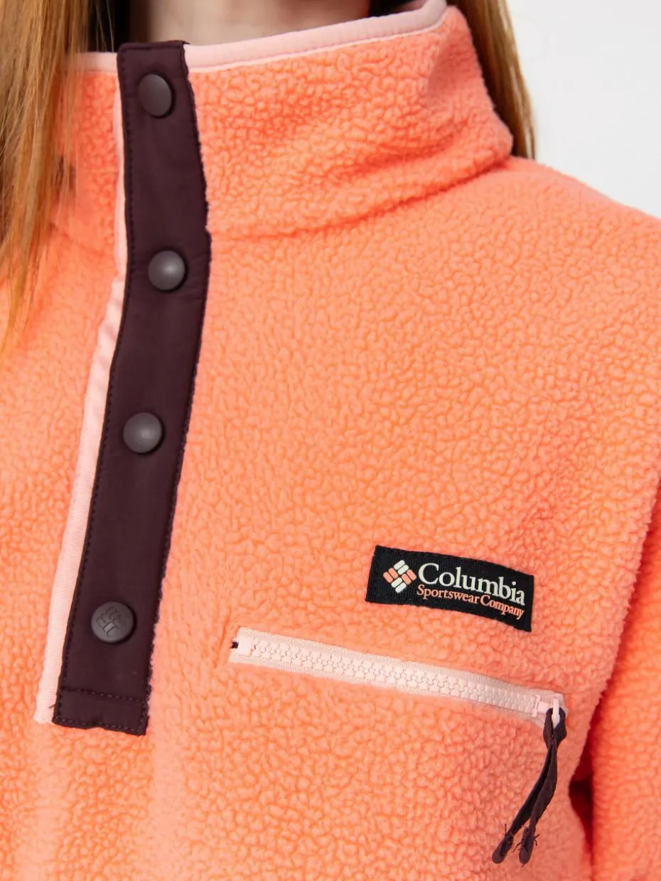 Damen Columbia Helvetia II Cropped Half Snap Fleece Jacke