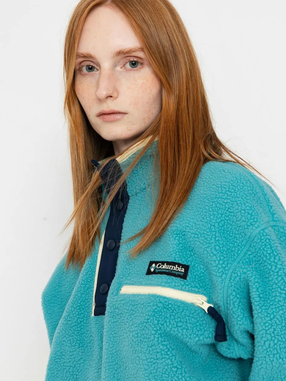 Damen Columbia Helvetia II Cropped Half Snap Fleece Jacke