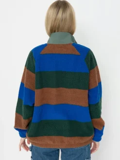 Damen Quiksilver Fleece Jacke Uni Half Zip